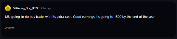 A comment on /r/wallstreetbets subreddit.